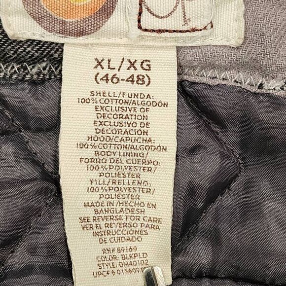 Ocean Pacific Flannel Hoodie men XL Gray Sweatshirt Cotton - Picture 10 of 10